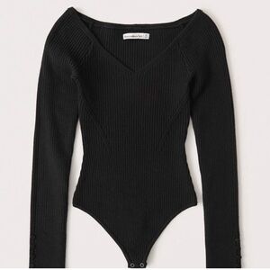 Off the shoulder body suit sweater
